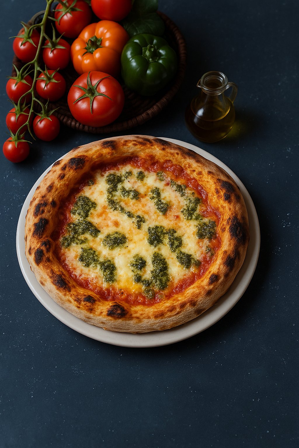 Pizza Burrata e Pesto