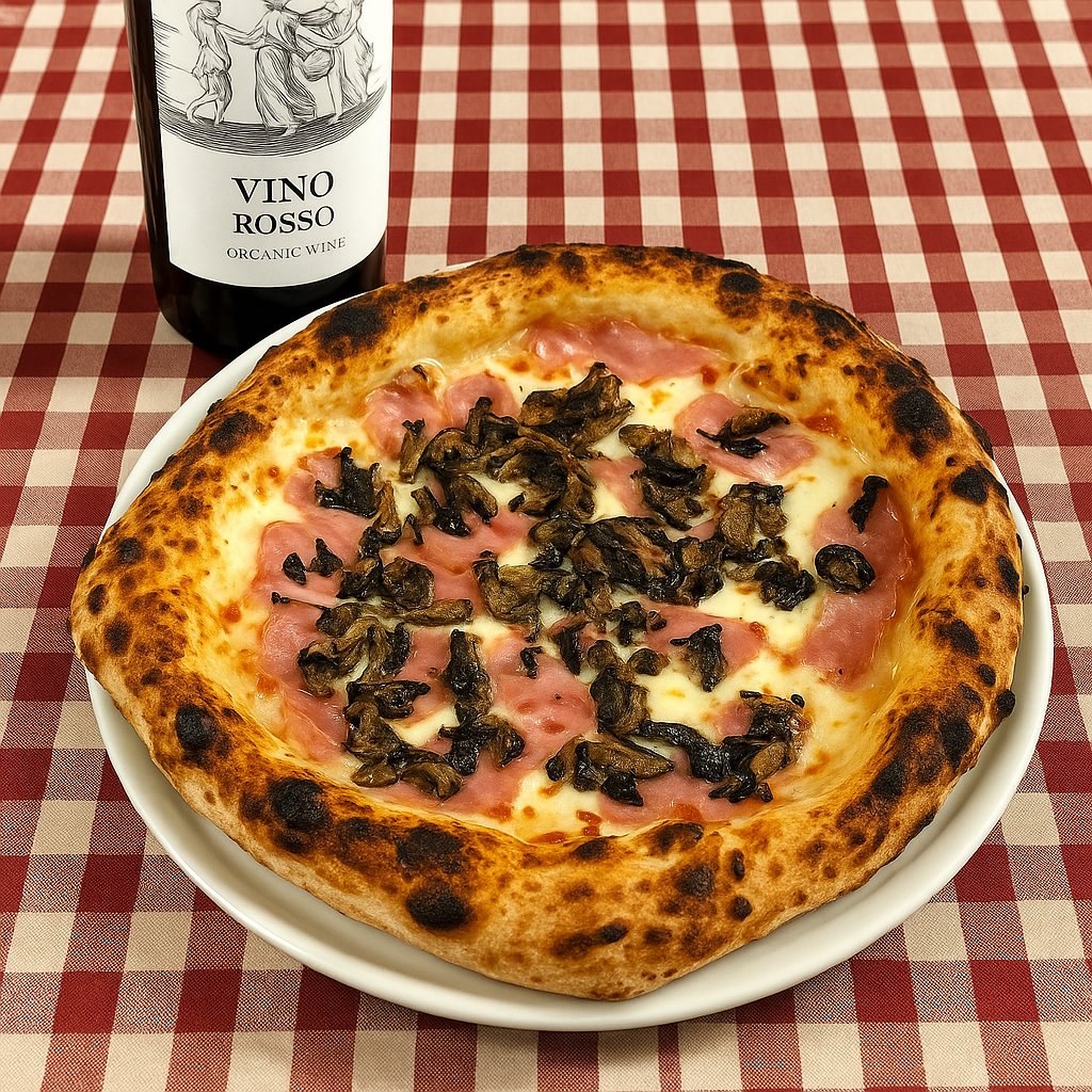 Pizza Prosciutto e Funghi